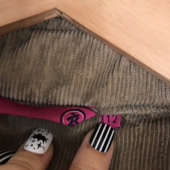 Vintage corduroy puffer zip and button up pullover fall winter vest size small - Picture 6 of 11